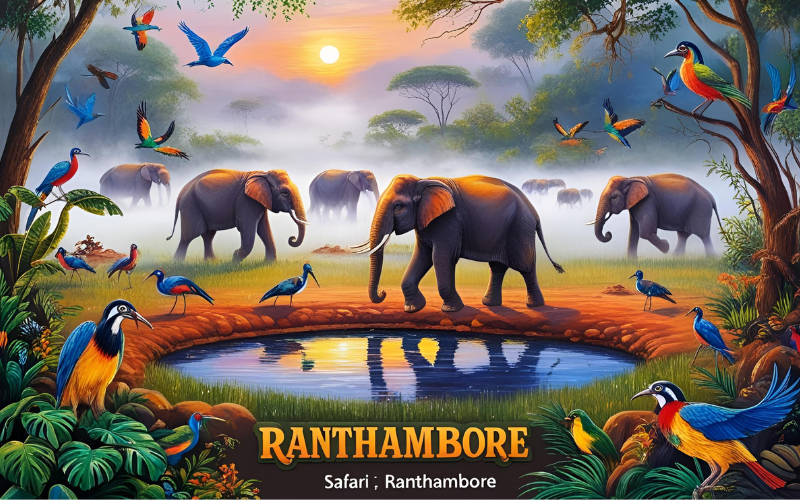 Solo wildlife safari spotting tigers in Ranthambore National Park