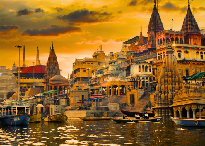 Banaras ghats and Ganga Aarti – Best spiritual place to visit in India in October