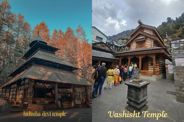 Hidimba Devi Temple and Vashisht Temple cultural spots in Manali itinerary