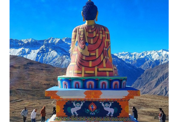 Langza Buddha Statue – best places to visit in Spiti Valley on budget