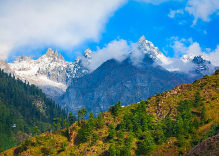 Delhi to Kasol distance road view in Parvati Valley Himachal Pradesh