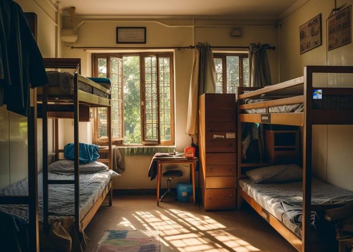 budget hostels in Kasol dorm room price ₹500